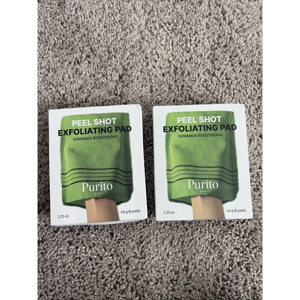 Purito SEOUL Peel Shot Exfoliating Pad Gommage Booster 8ct 2 Pack Set